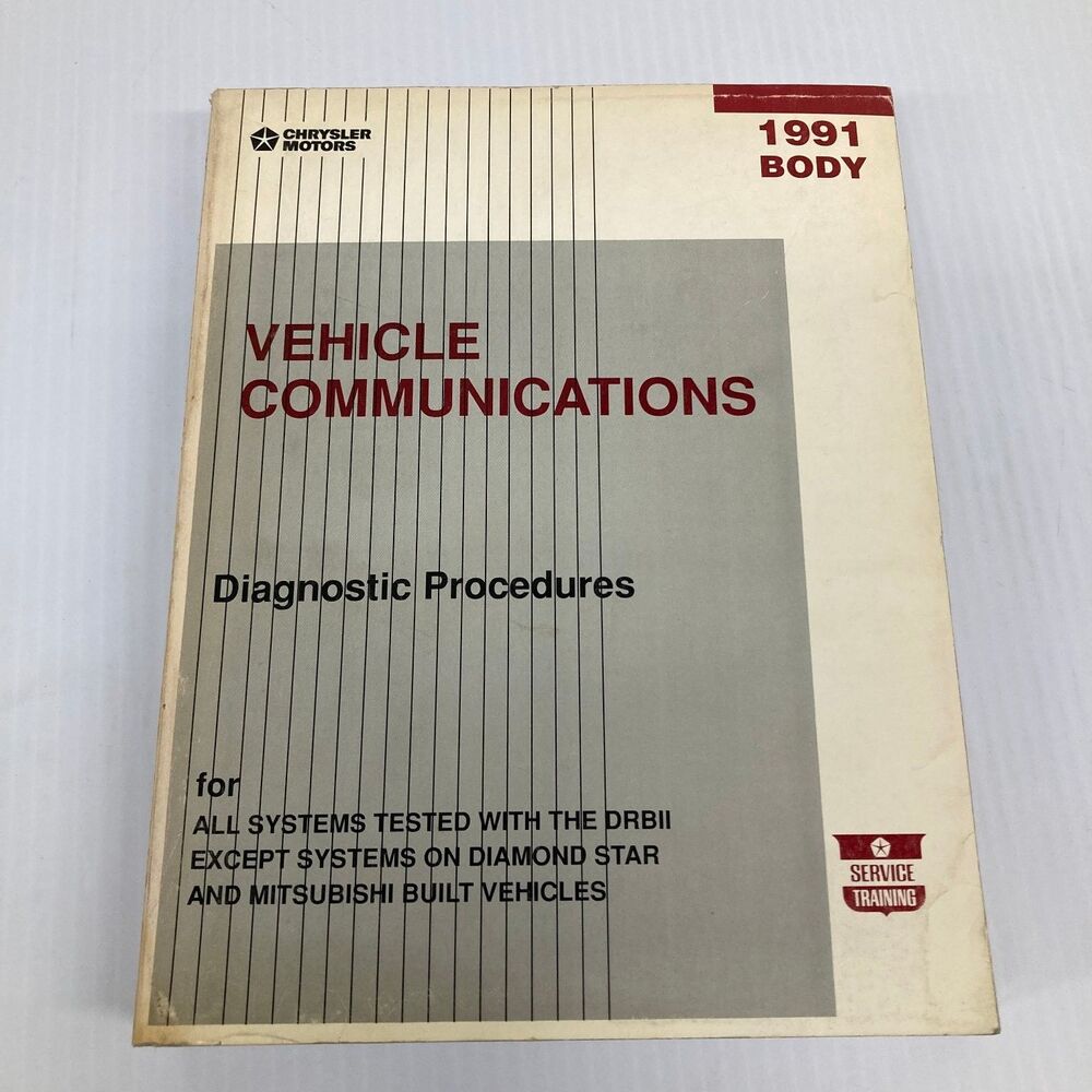Chrysler Vehicle Communications Diagnostic Procedures 1991 Manual
